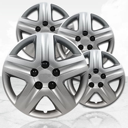 17 Inch Silver Deluxe Hubcaps Wheel Covers Set of 4 for Monte Carlo (2000–2016)