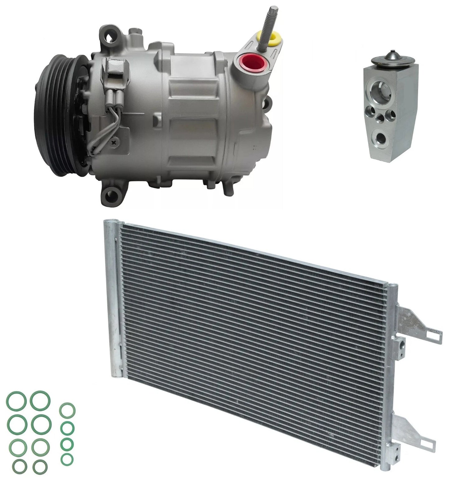 AC Compressor Kit w Condenser for RAM ProMaster 3500 3.0L (2014–2021)