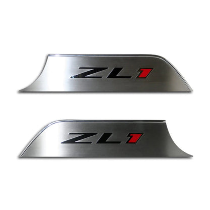 Door Panel Kick Plates Brushed Stainless Replacement for 2012–2015 Camaro ZL1