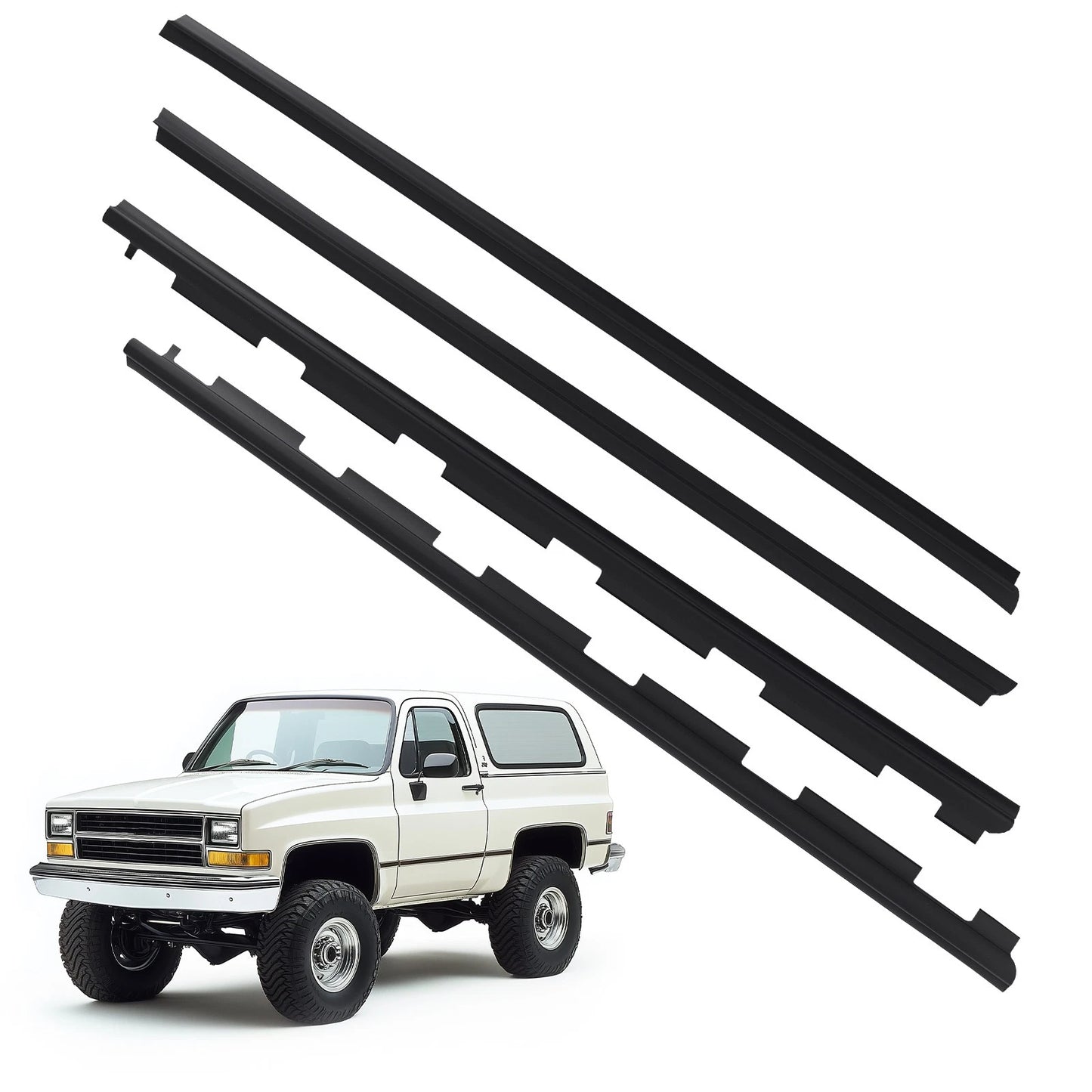Front Weatherstrip Kit for GMC C3500/K3500 (1988–2002) Rubber