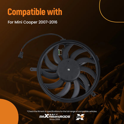 Cooling Fan for Mini Cooper 2007–2016 (NRF47553, 17428509990)