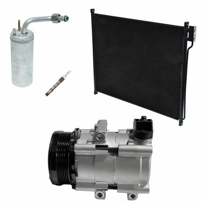 A/C Compressor Kit With Condenser for Ford F-250 Super Duty 6.8L (2006–2006)