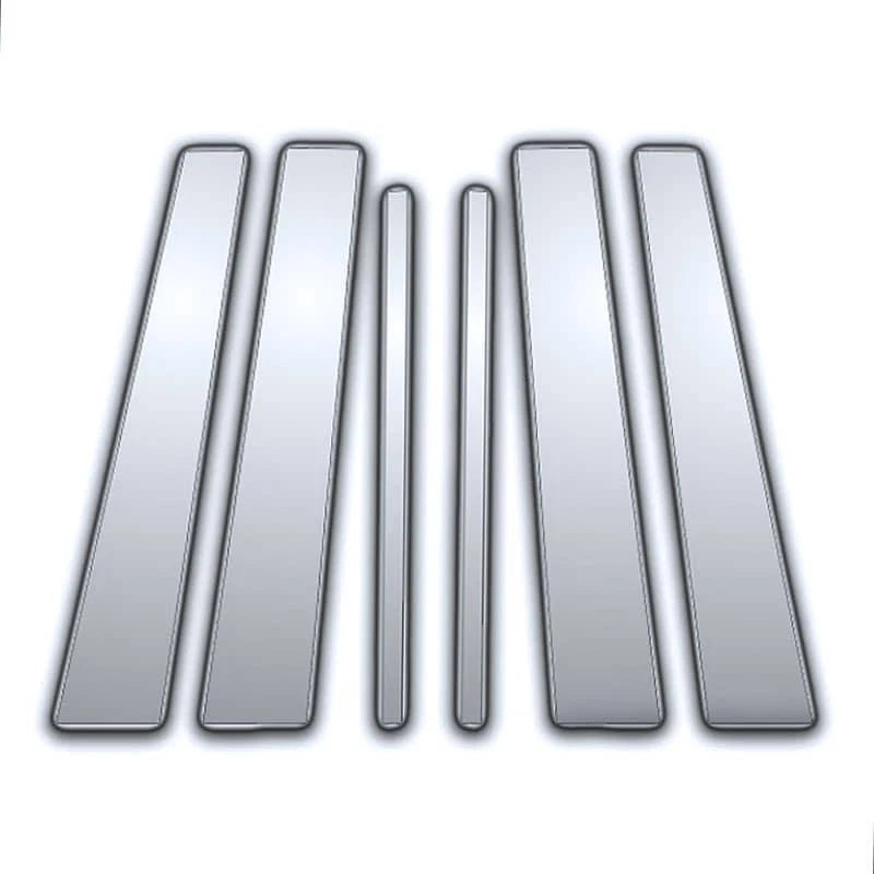 Chrome Pillar Post Covers 6 Pc Replacement for Infiniti M (2005–2010)