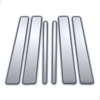 Chrome Pillar Post Covers 6 Pc Replacement for Infiniti M (2005–2010)