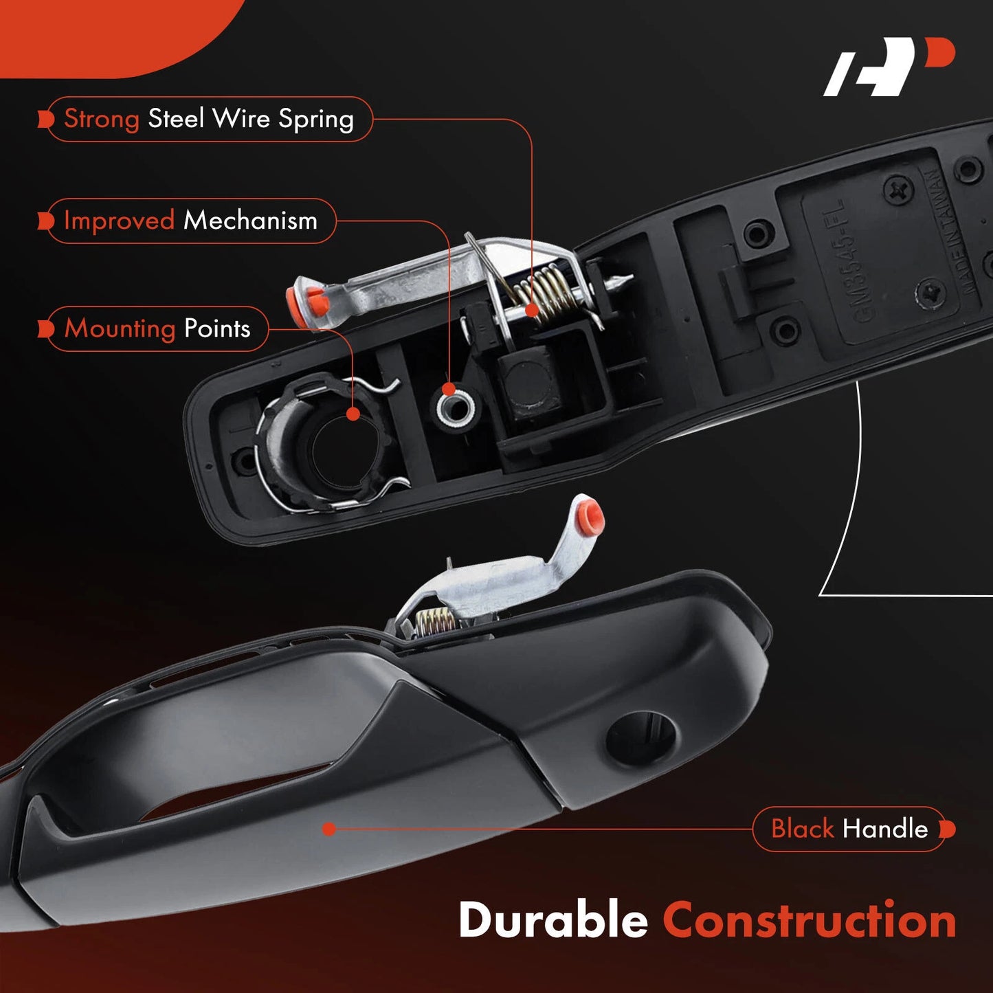 2X Front Exterior Door Handle for Chevrolet Silverado GMC Sierra (2007–2014)