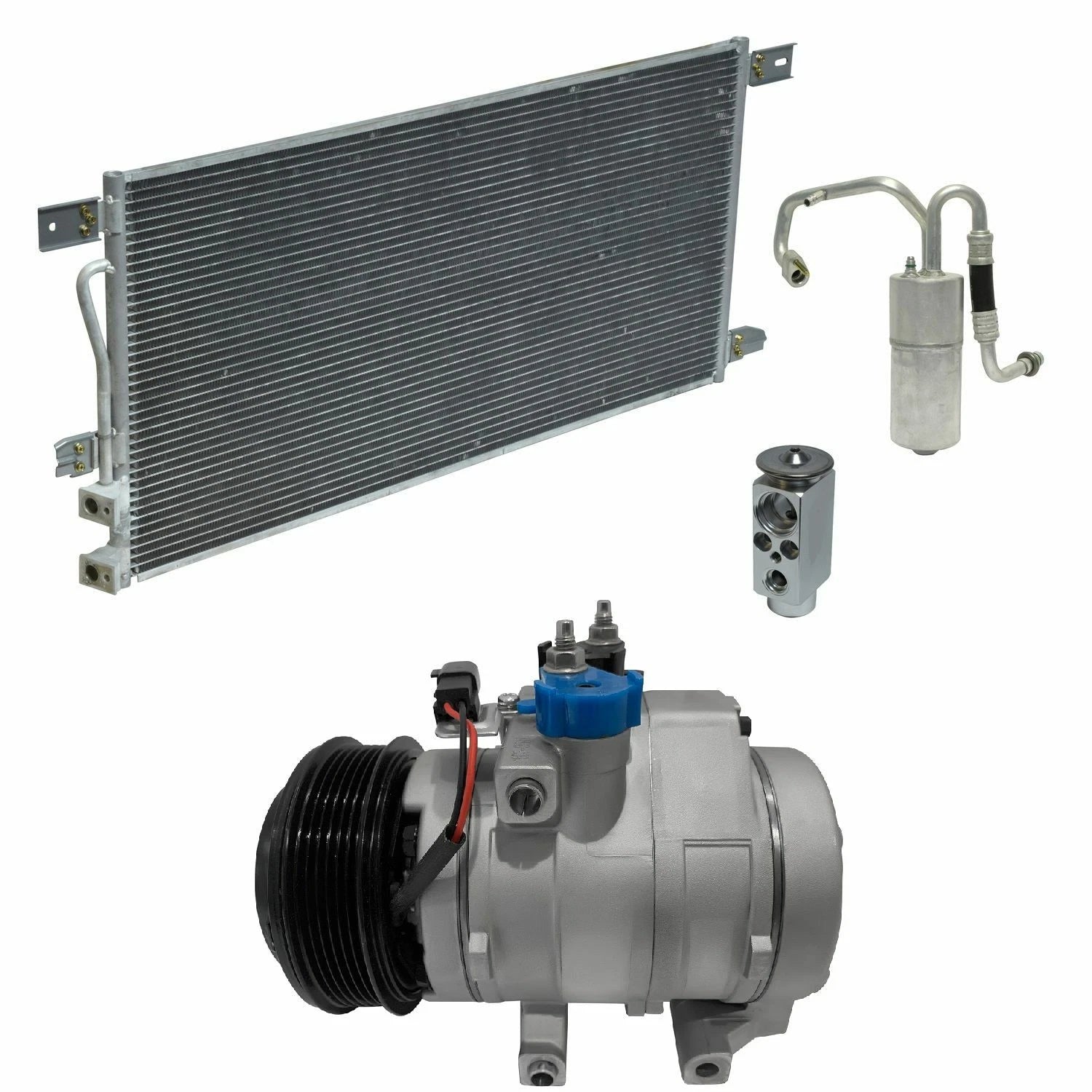 AC Compressor Kit With Condenser for Ford F-450 Super Duty (2008–2008)