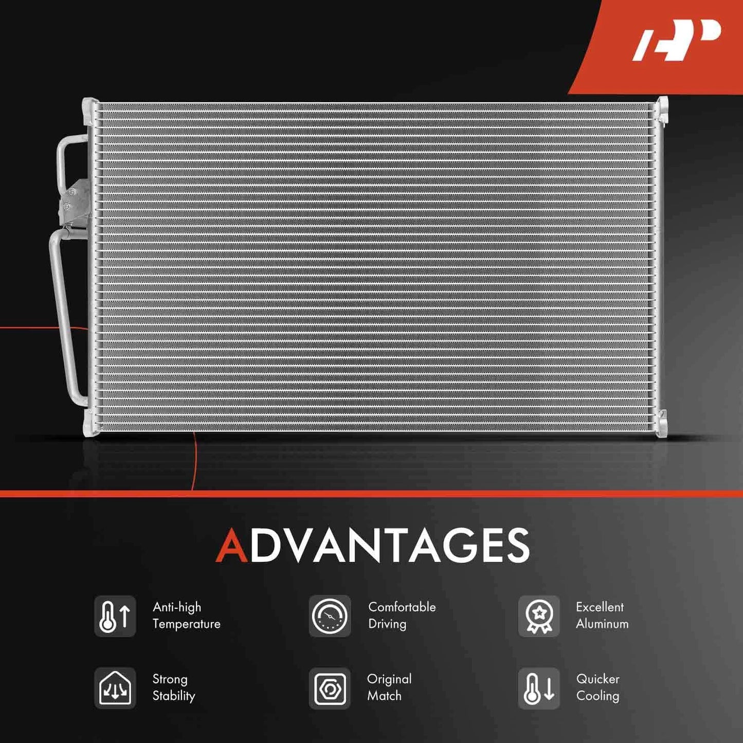 A/C Condenser for Buick Regal, Chevrolet Lumina, Pontiac (1994–1996)