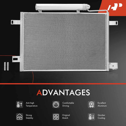 A/C Condenser with Drier & Bracket for Mercedes-Benz Sprinter (2014–2018)