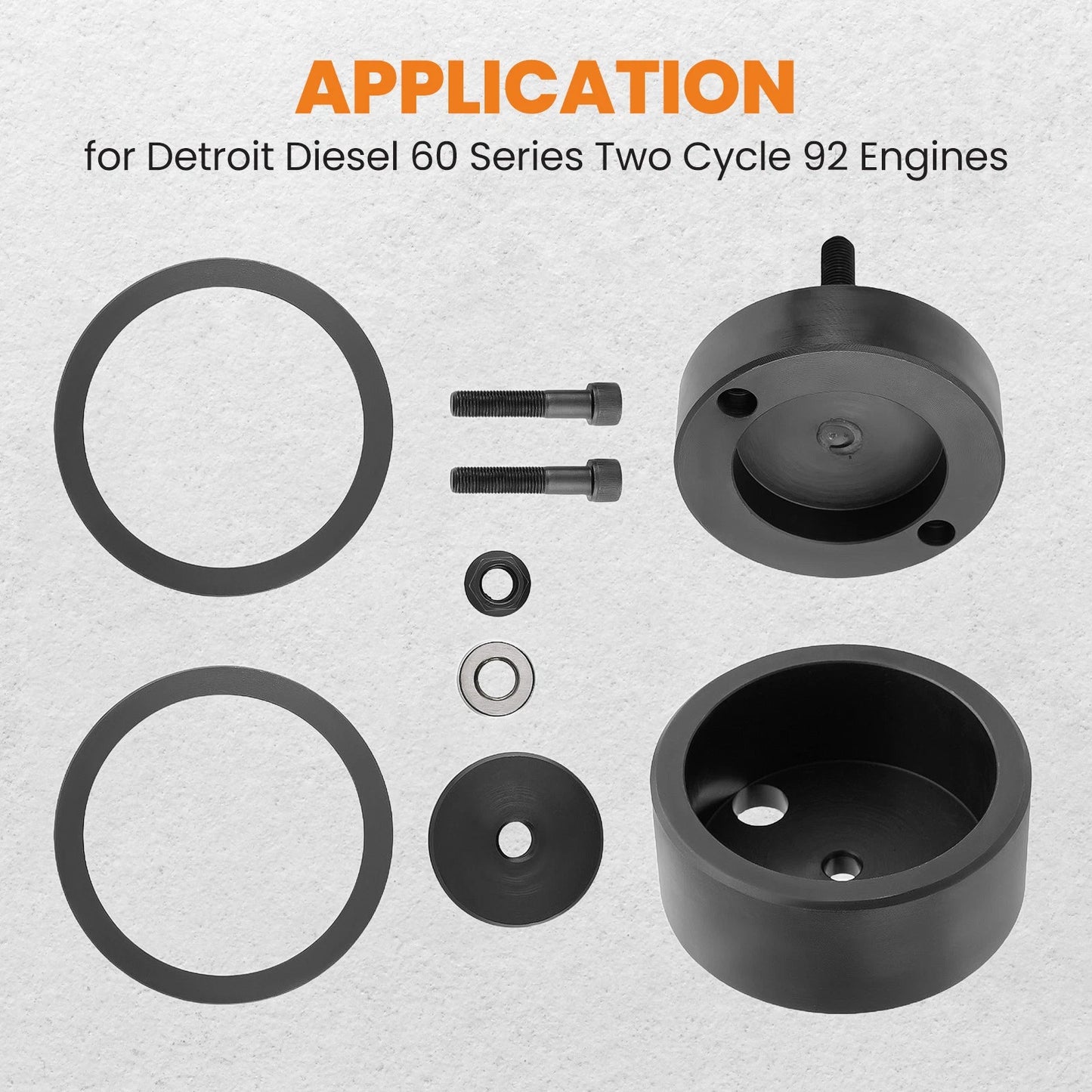 Front & Rear Wear Sleeve with Seal Installer for Detroit Diesel Series 60 (1990–2007)