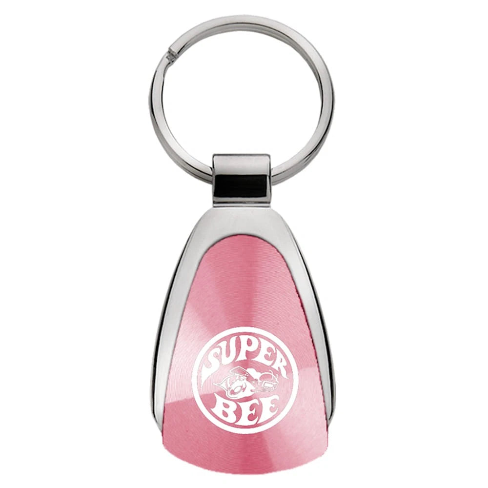 Pink Teardrop Keychain - Officially Licensed for Dodge Charger Super Bee