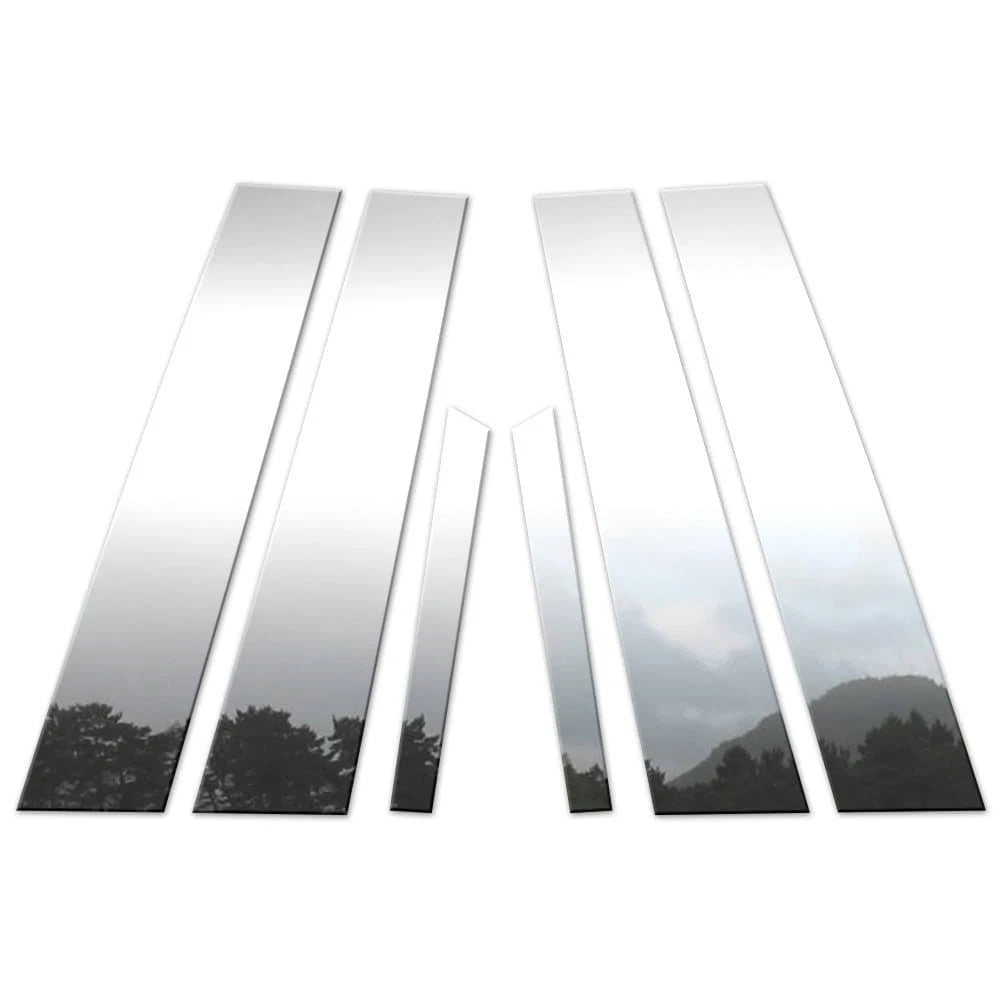 Chrome Pillar Post Covers for 2006-2011 Mercury Milan 6 Pieces