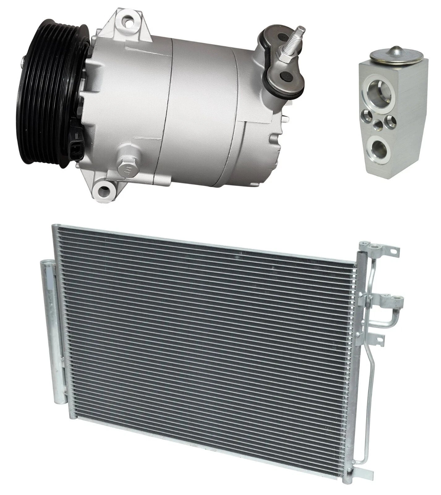 AC Compressor Kit With Condenser for Saturn Vue 2.4L Hybrid (2008–2008)