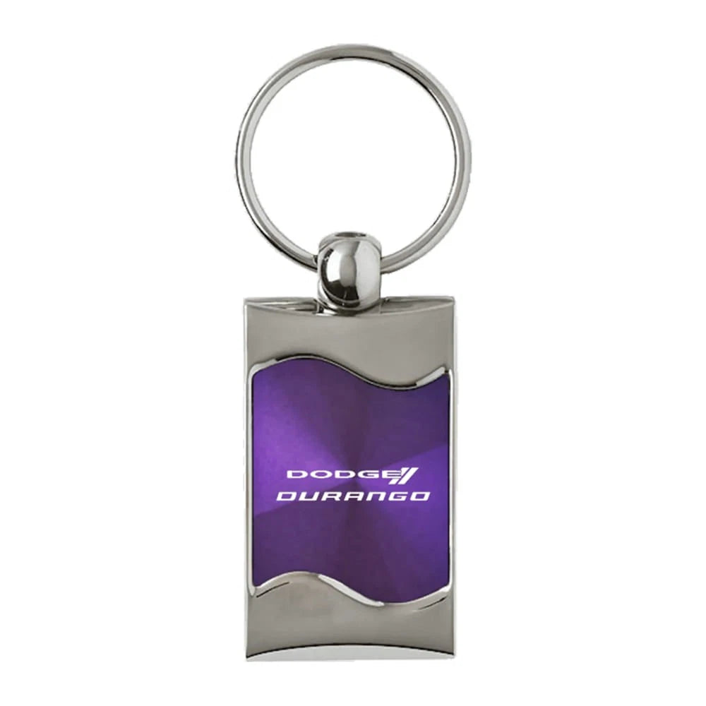 Purple Rectangular Wave Keychain - Officially Licensed for Dodge Durango