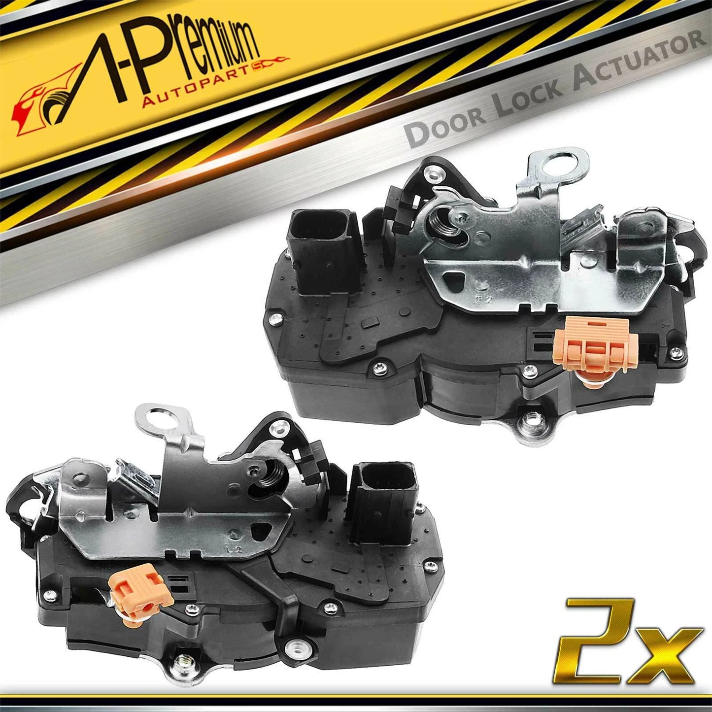 2X Front Door Lock Actuator for Chevy Impala (2006–2011) Sedan