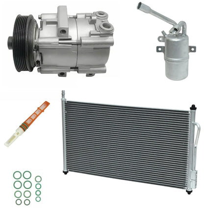 A C Compressor Kit with Condenser for Ford Focus 2.3L (2004–2007)