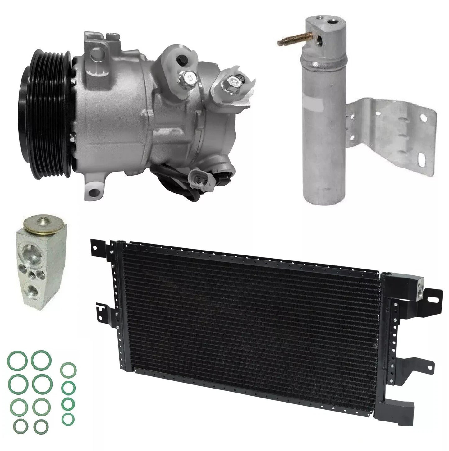AC Compressor Kit with Condenser for Jeep Patriot 2.0L 2.4L (2014–2017)