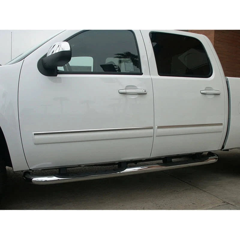 1"   Chrome Door Molding Trim for 2007-2008 Silverado Crew Cab
