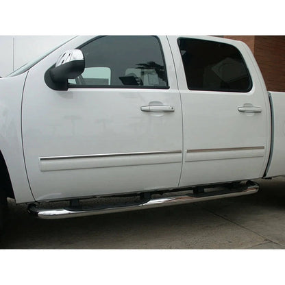 1"   Chrome Door Molding Trim for 2007-2008 Silverado Crew Cab