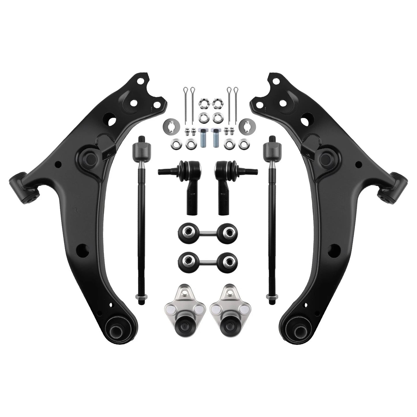 Front Lower Control Arms and Tie Rods for Chevy Prizm (1998–2002)