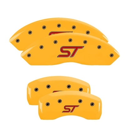 Caliper Covers Set of 4 Yellow ST for Ford Edge (2019–2020)