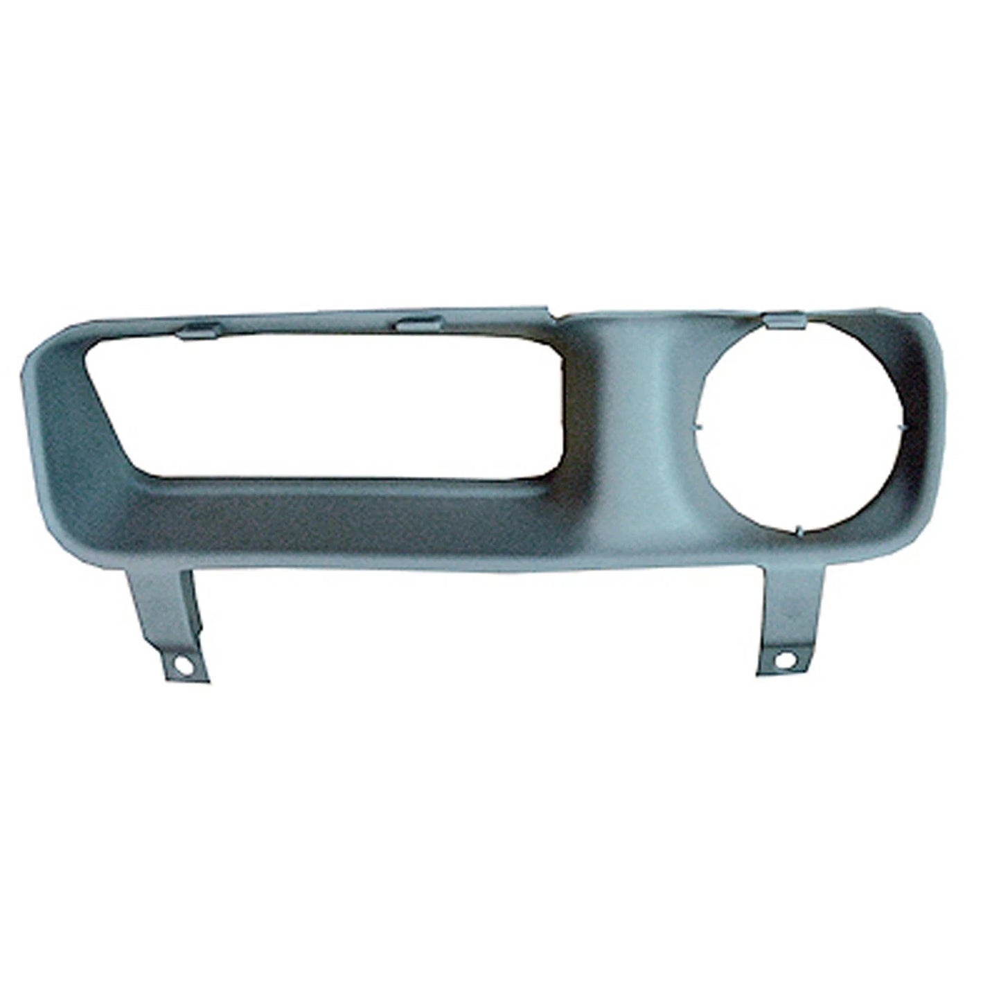 Replacement Gray Textured Driver Side Bumper Insert/Sight Shield w/Fog Lamps