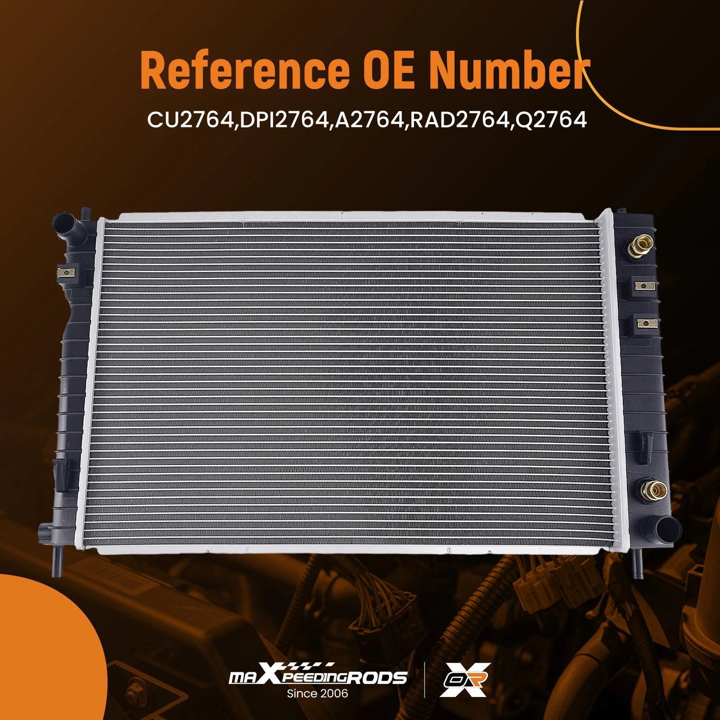 Engine Room Radiator for Chevrolet Equinox 3.4L (2005–2006)