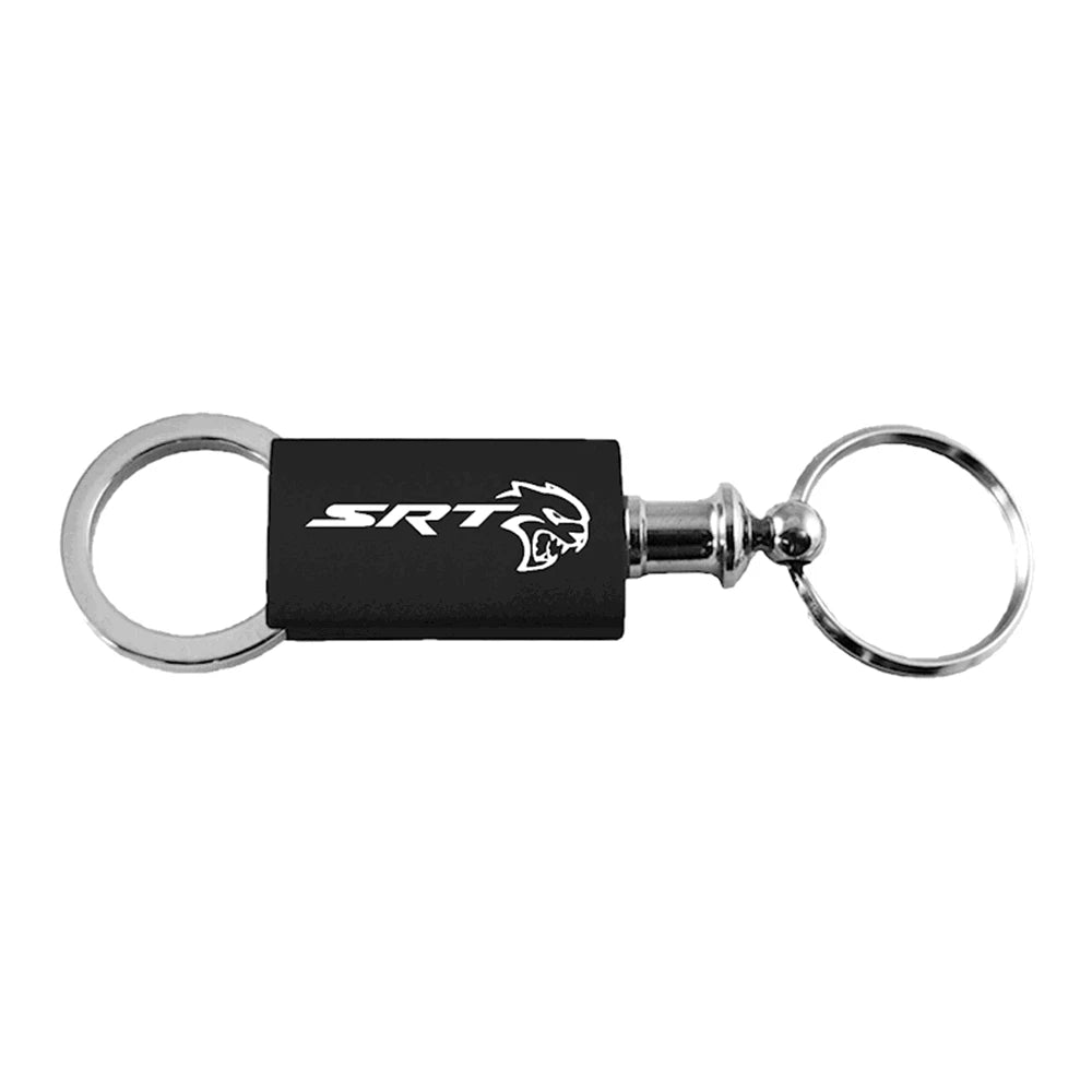 Black Anodized Aluminum Valet Keychain for Dodge SRT Hellcat KC3718.SRTH.BLK