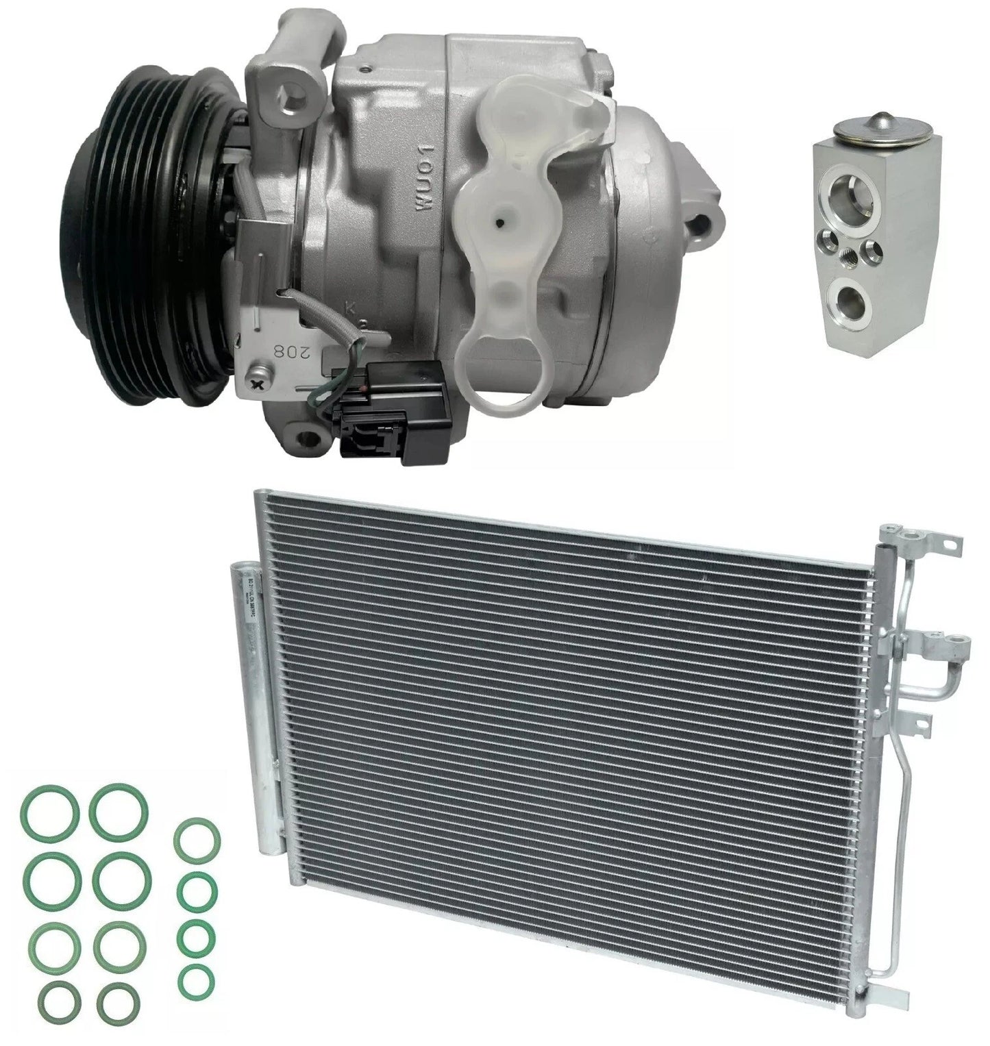 AC Compressor Kit With Condenser for Chevrolet Captiva Sport (2013–2015)