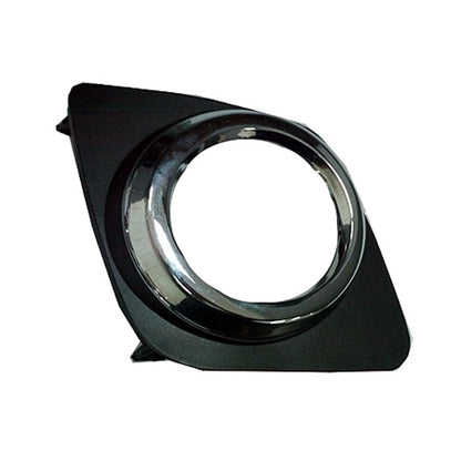 Replacement Chrome/Matte Passenger Side Fog Light Bezel for 2009-12 Toyota RAV4