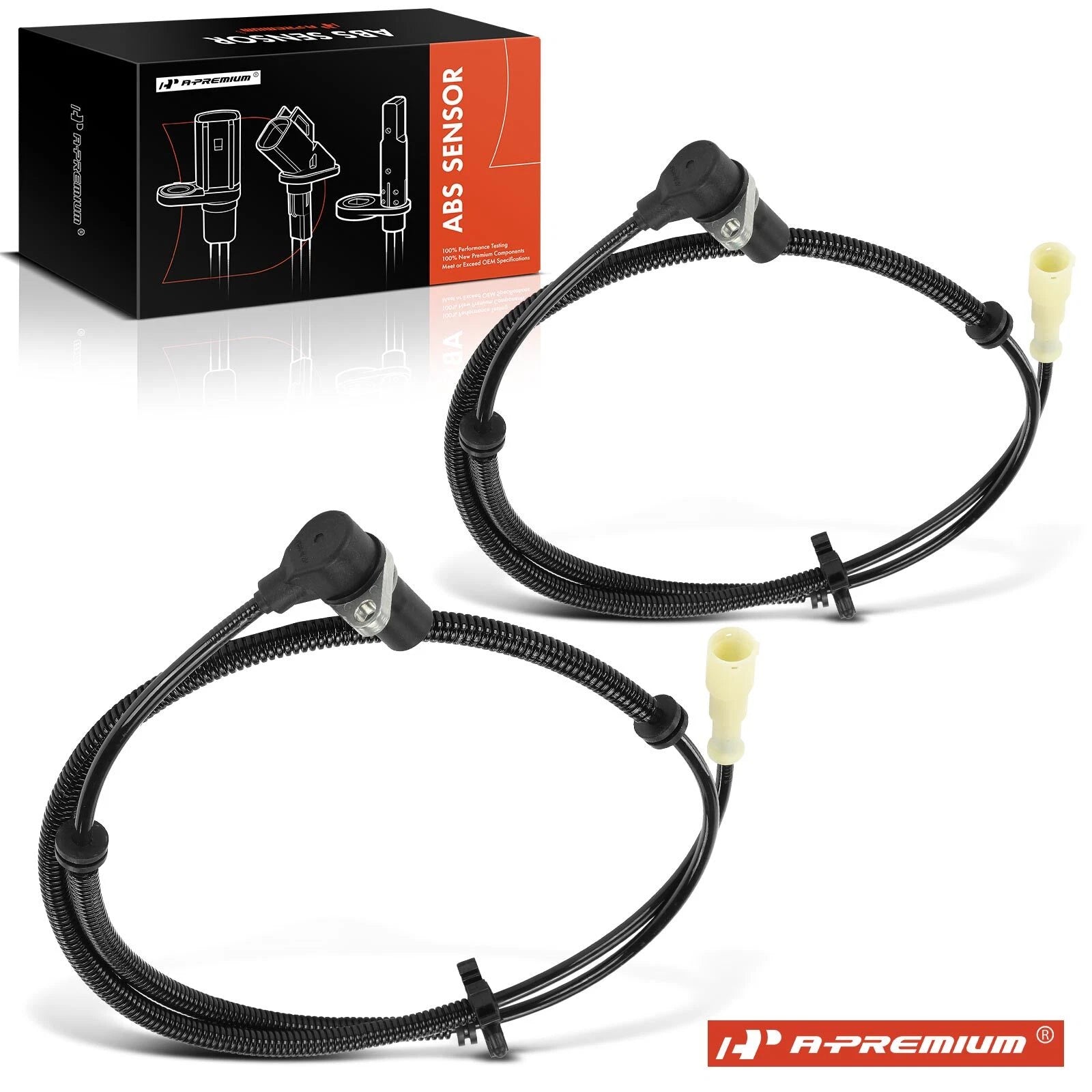 2X Rear Center ABS Wheel Speed Sensor for Chevrolet Impala (1994–1996)