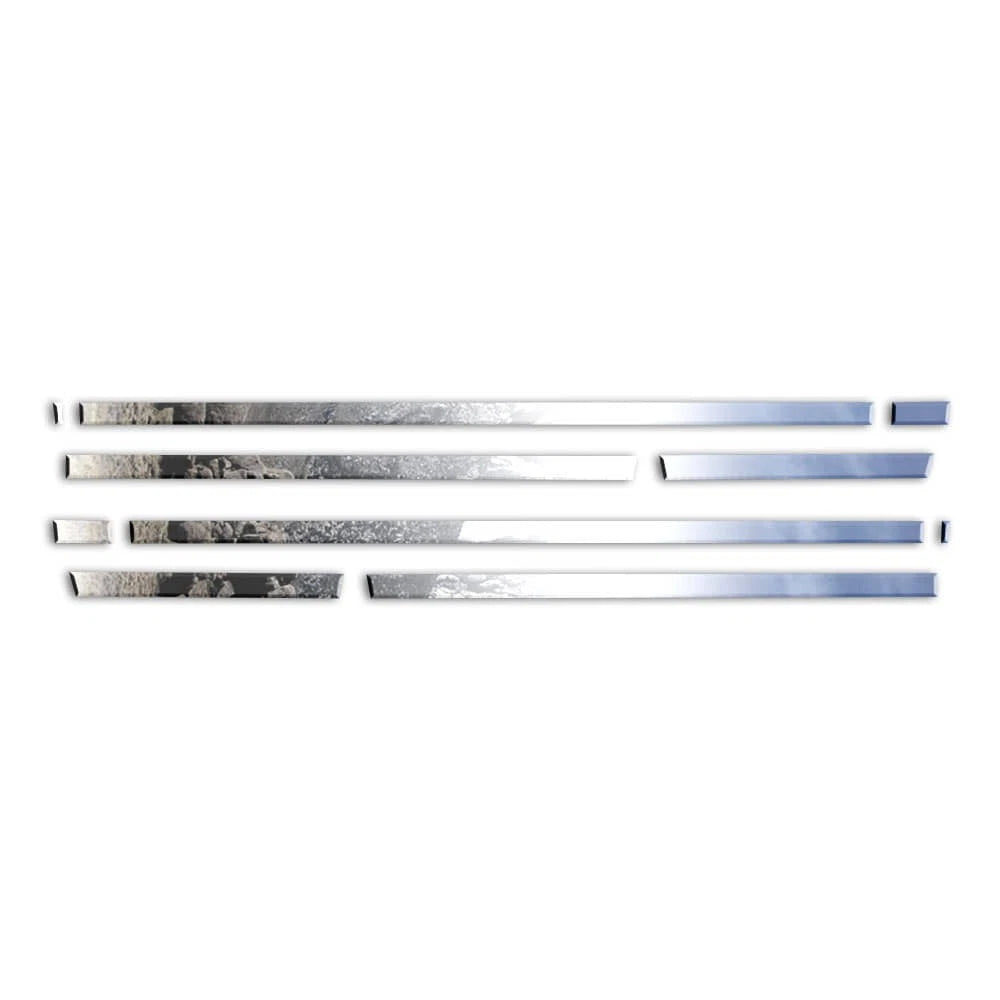 Chrome Body Side Molding (10 Pieces) for 14-2018 GMC Sierra Regular Cab 8' Bed