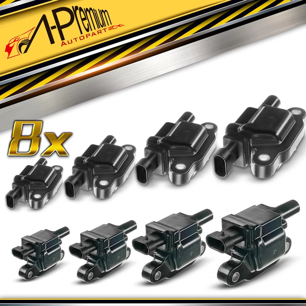 8X Ignition Coil for Chevy Silverado 1500 Impala Tahoe Camaro (2000–2023)