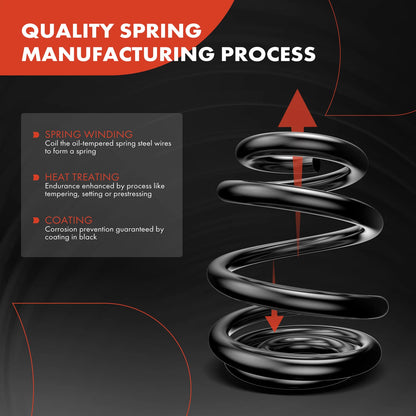 2X Rear Coil Springs for Chevrolet Chevelle (1968) Monte Carlo (1984–1985)