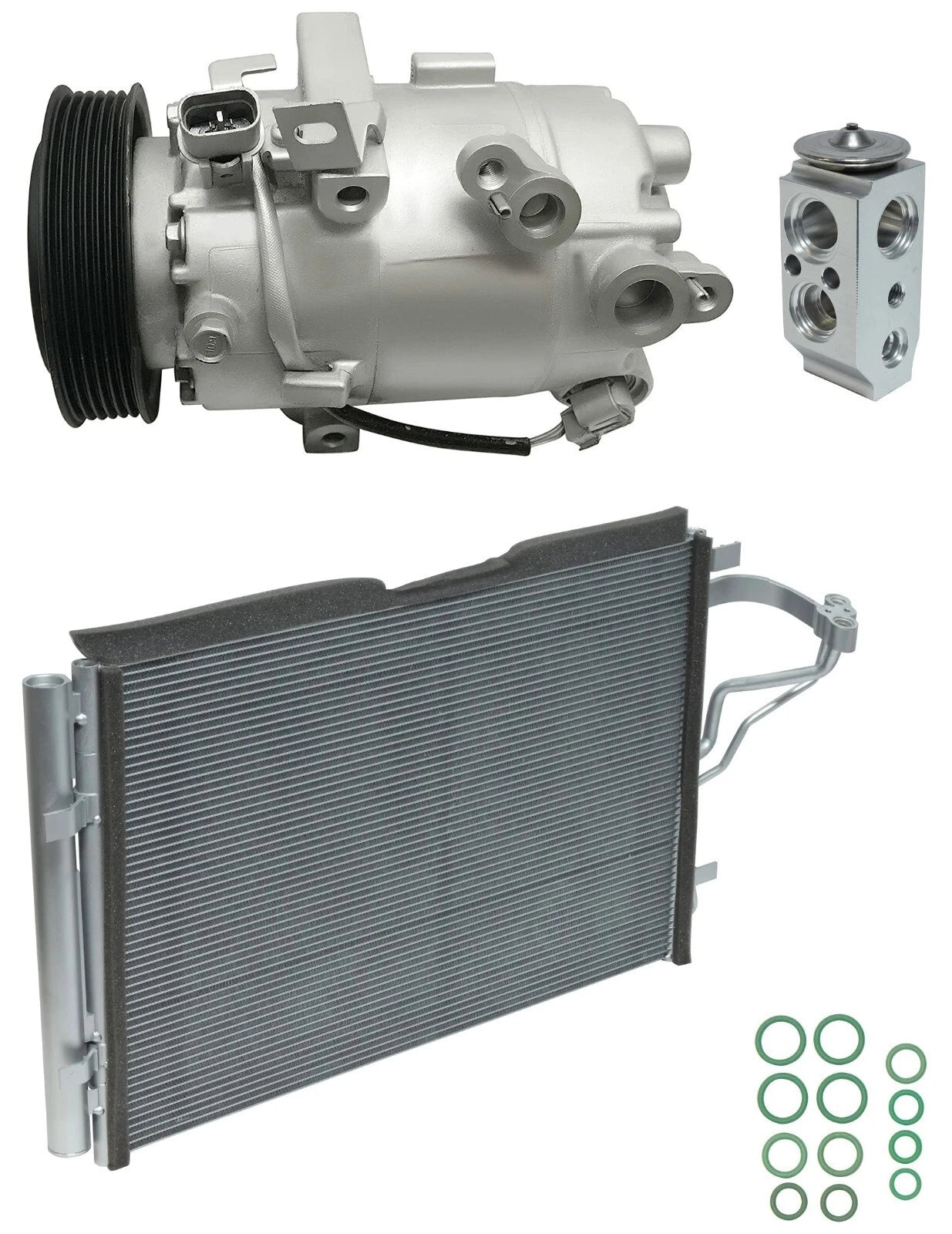 A/C Compressor Kit With Condenser for Hyundai Elantra 2.0L (2016–2018)