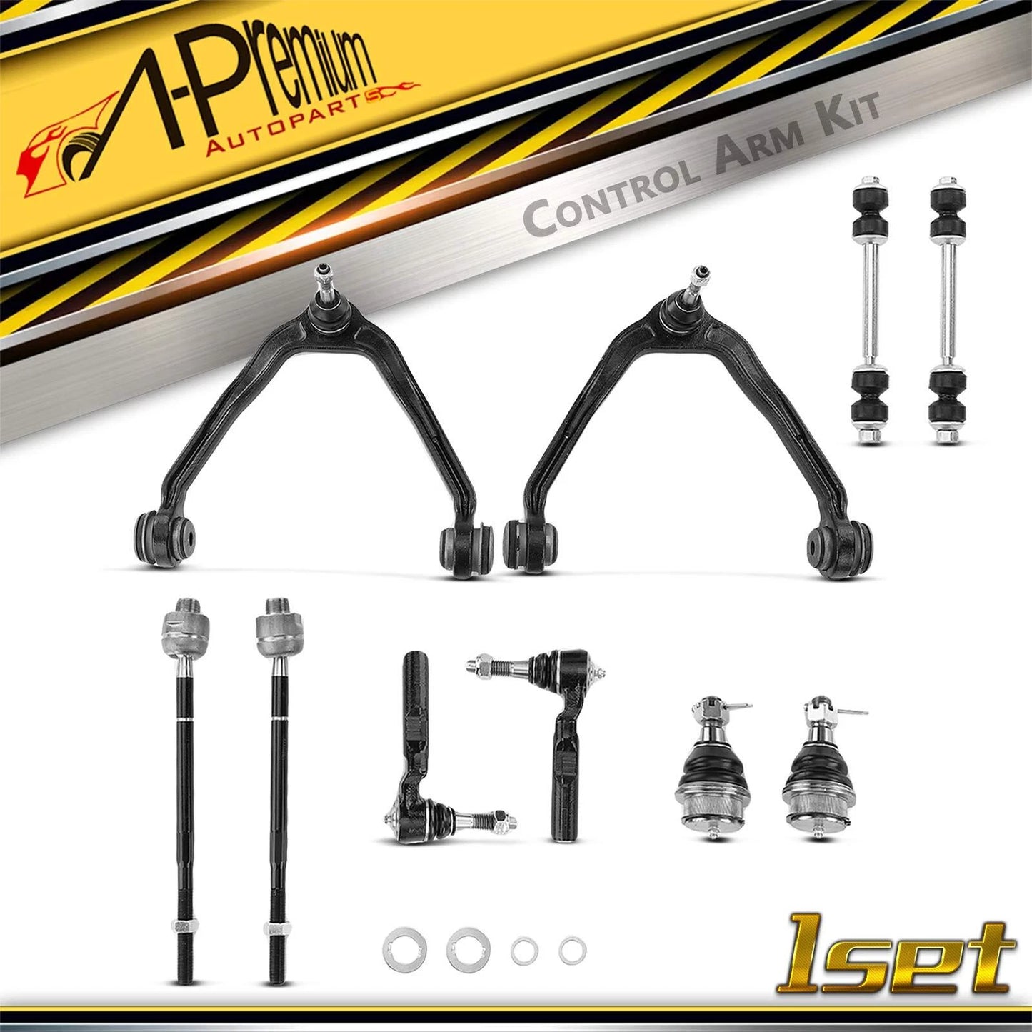 10x Front Control Arm Sway Bar Tie Rod for Chevrolet Express (2003–2023)