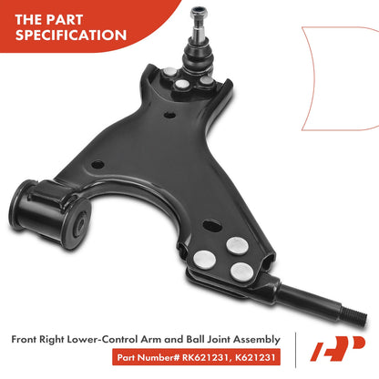 10x Control Arm with Ball Joint Assembly for Chevy Traverse (2009–2023)
