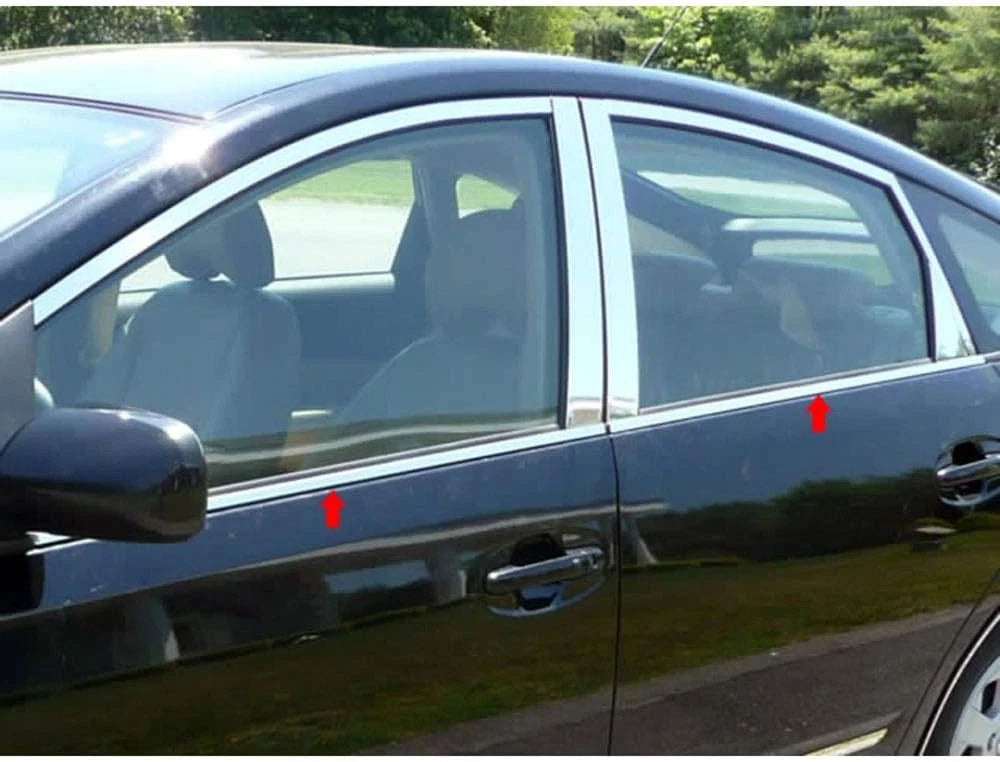 4pc. Luxury FX Chrome Window Sill Trim for 2004-2009 Toyota Prius