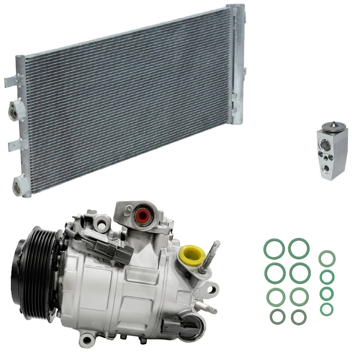 AC Compressor Kit With Condenser Replacement for Continental 3.7L V6 (2018–2018)