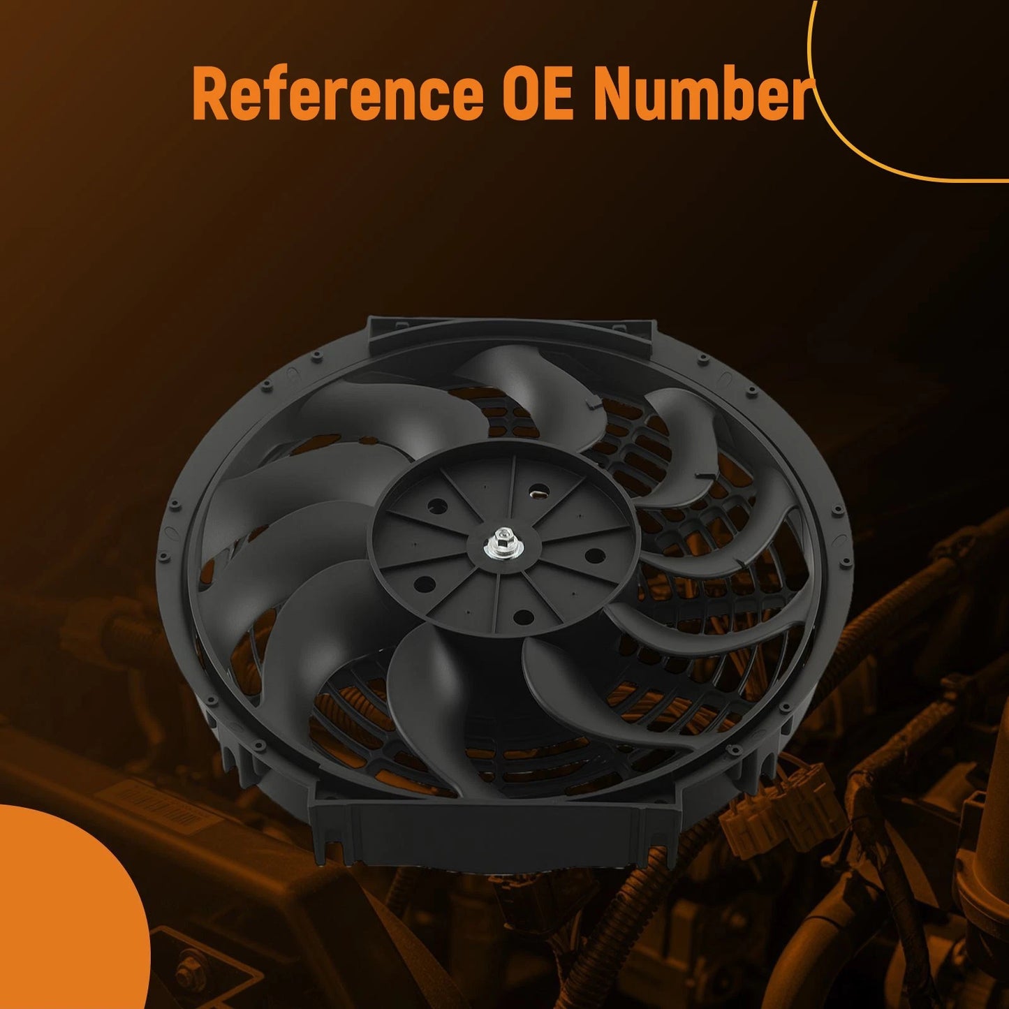 12" Electric Cooling Assembly for Universal Application (240W–2250RPM)