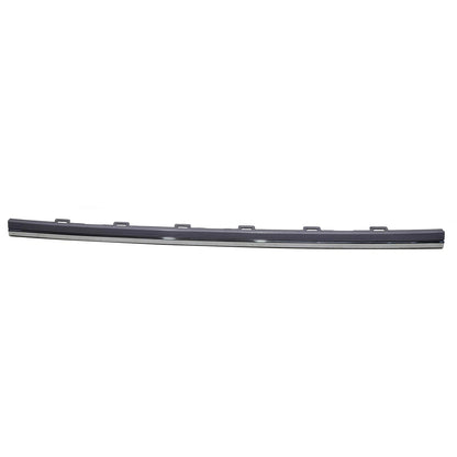 Front Center Bumper Cover Molding Replacement for Gray Chrome ABS Plastic
