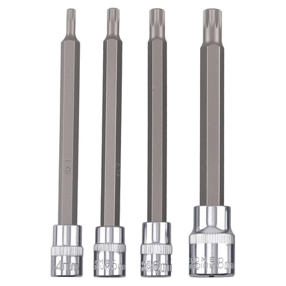 10pc Spline Socket Set for 1/4 3/8 1/2 Drive Metric (2017–2023)