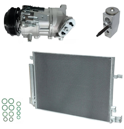 AC Compressor Kit with Condenser Replacement for Cadillac CTS 2.0L (2016–2016)