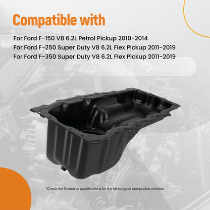 Engine Oil Sump Pan for Ford F-250 F-350 E-350 E-450 V8 6.2L (2011–2016)