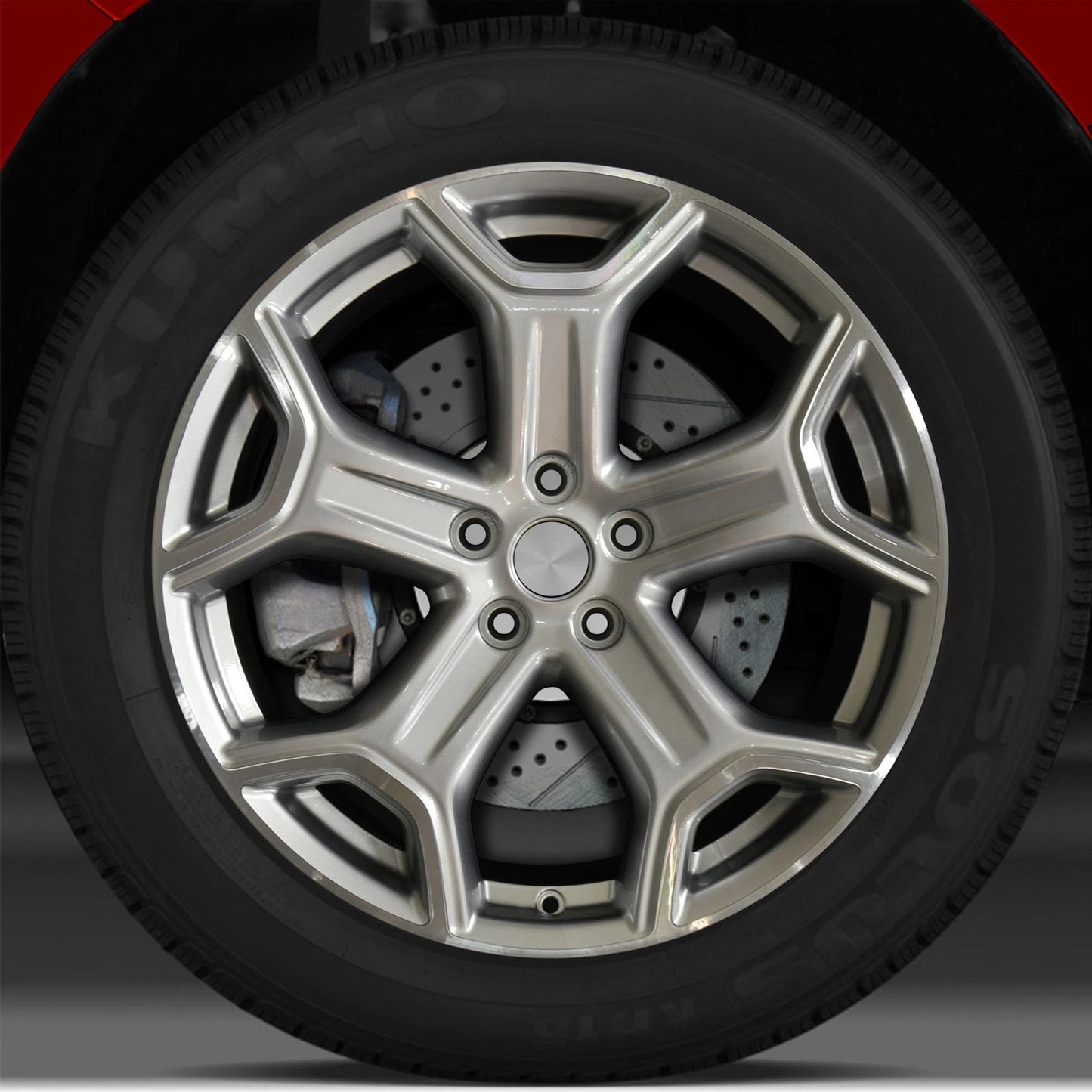 19x8 Factory Wheel (Hyper Medium Silver Machined Bright) for Ford Escape