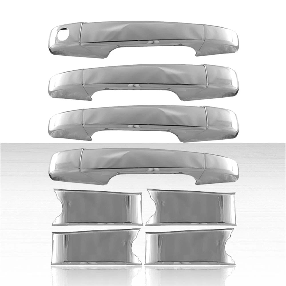 4dr Door Handle Cover Set for 2007-2013 Chevy Silverado - Chrome