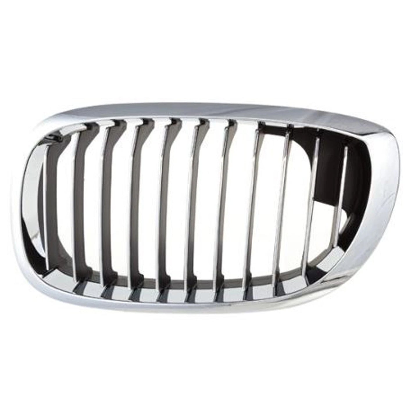 Replacement Black Chrome Plastic Driver Side Grille (See compatibility Chart)
