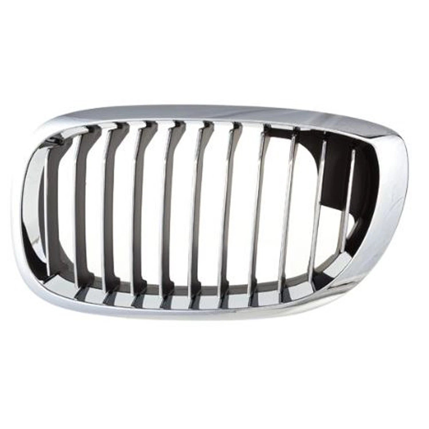 Replacement Black Chrome Plastic Driver Side Grille (See compatibility Chart)