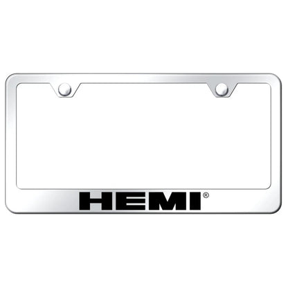 Etched on Stainless License Plate Frame - Officially Licensed for Hemi Vehicles