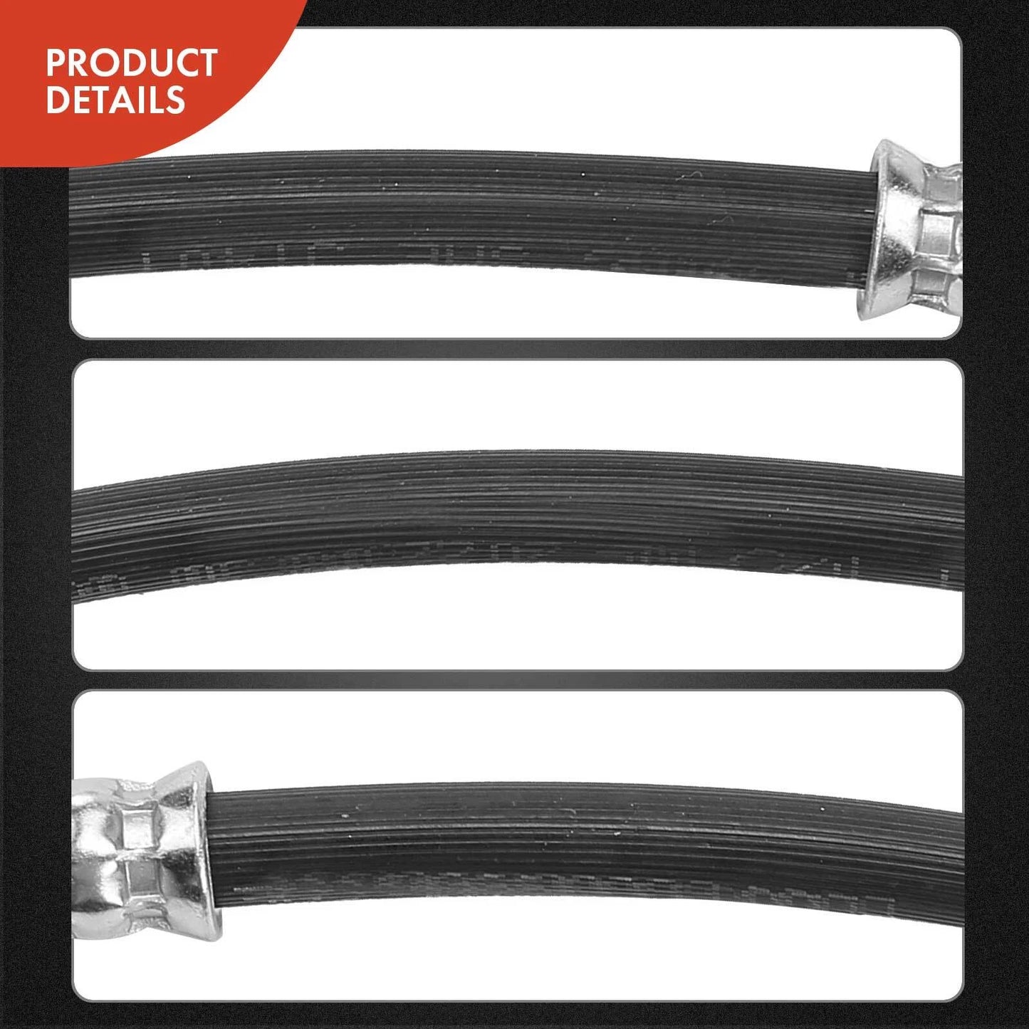 2X Front Brake Hydraulic Hose for Isuzu NPR NQR (2004–2016)