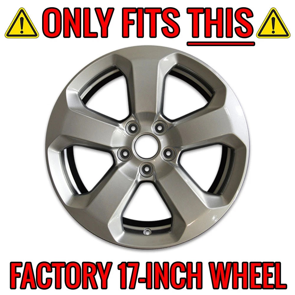 17 Inch Gloss Black Wheel Skins Replacement for 2017-2021 Jeep Compass